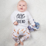 'Little friend' baby longsleeve shirt