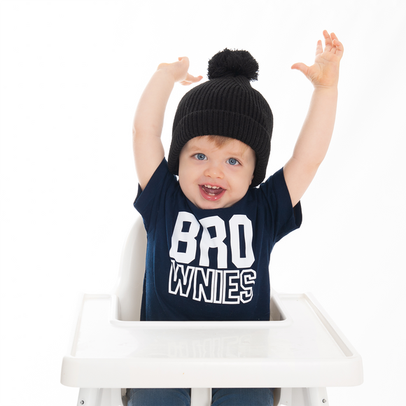 'Bro-wnies' kids shortsleeve shirt