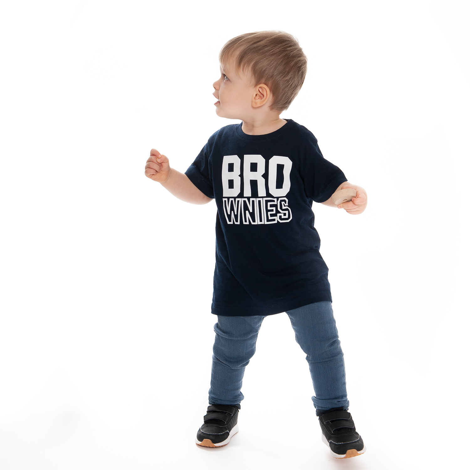 'Bro-wnies' kids shortsleeve shirt