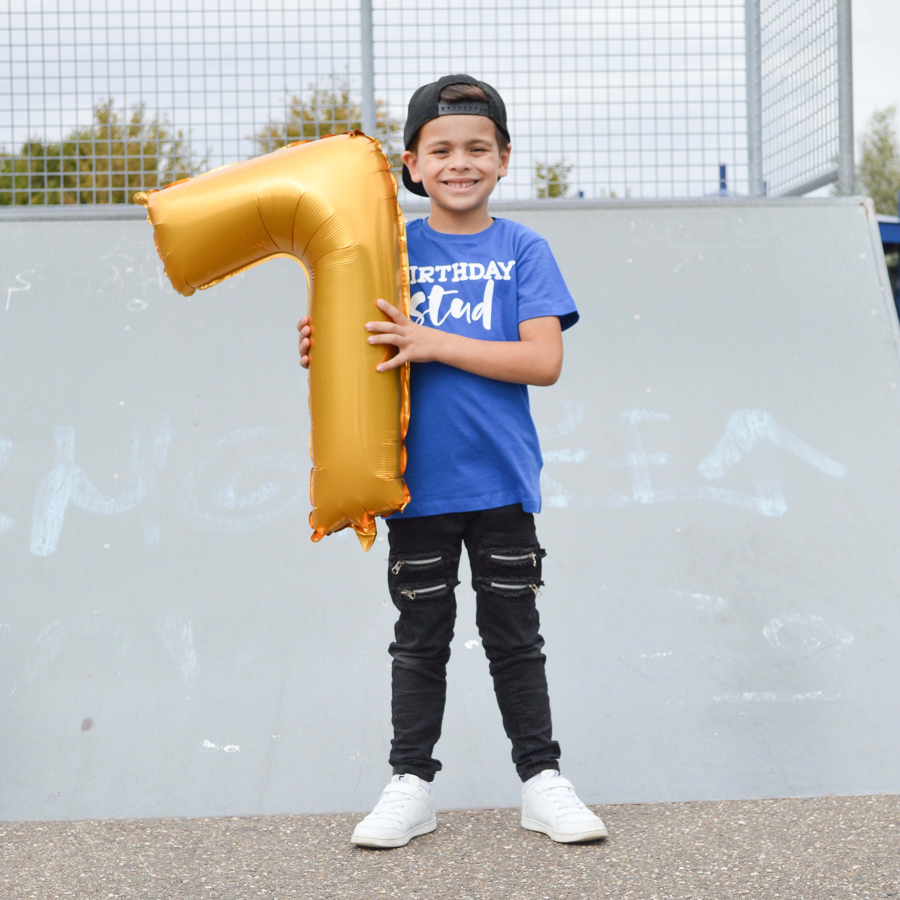 'Birthday stud' kids shortsleeve shirt