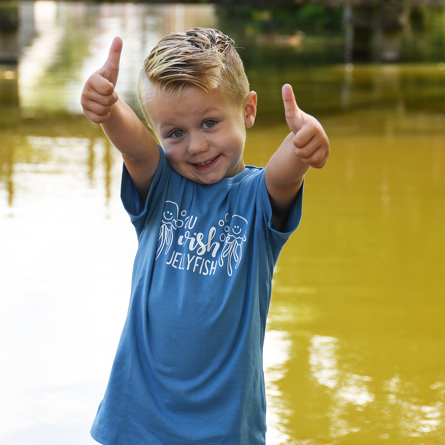 'You wish jellyfish' kids shortsleeve shirt