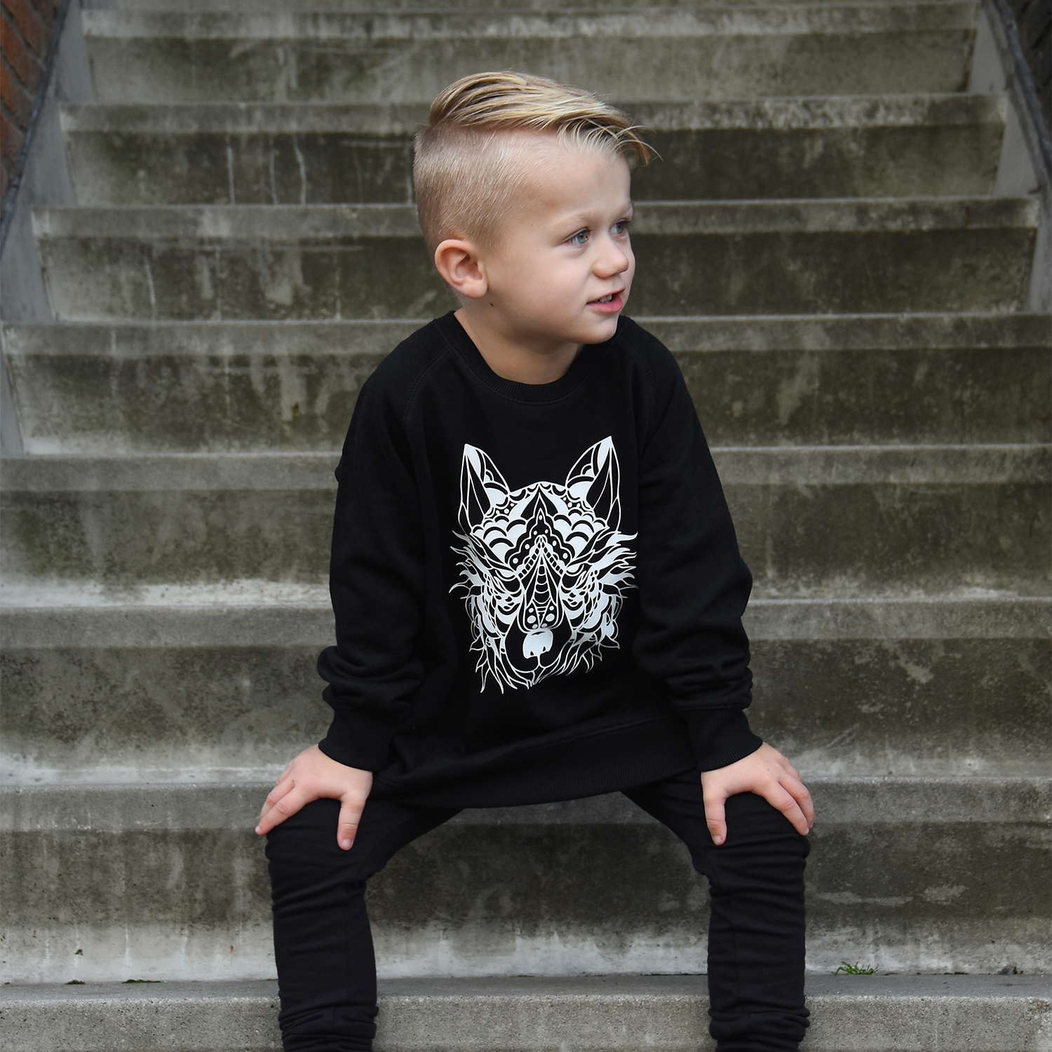 Wolf kids sweater