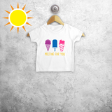 'Melting for you' magic baby shortsleeve shirt