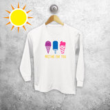 'Melting for you' magic kids longsleeve shirt