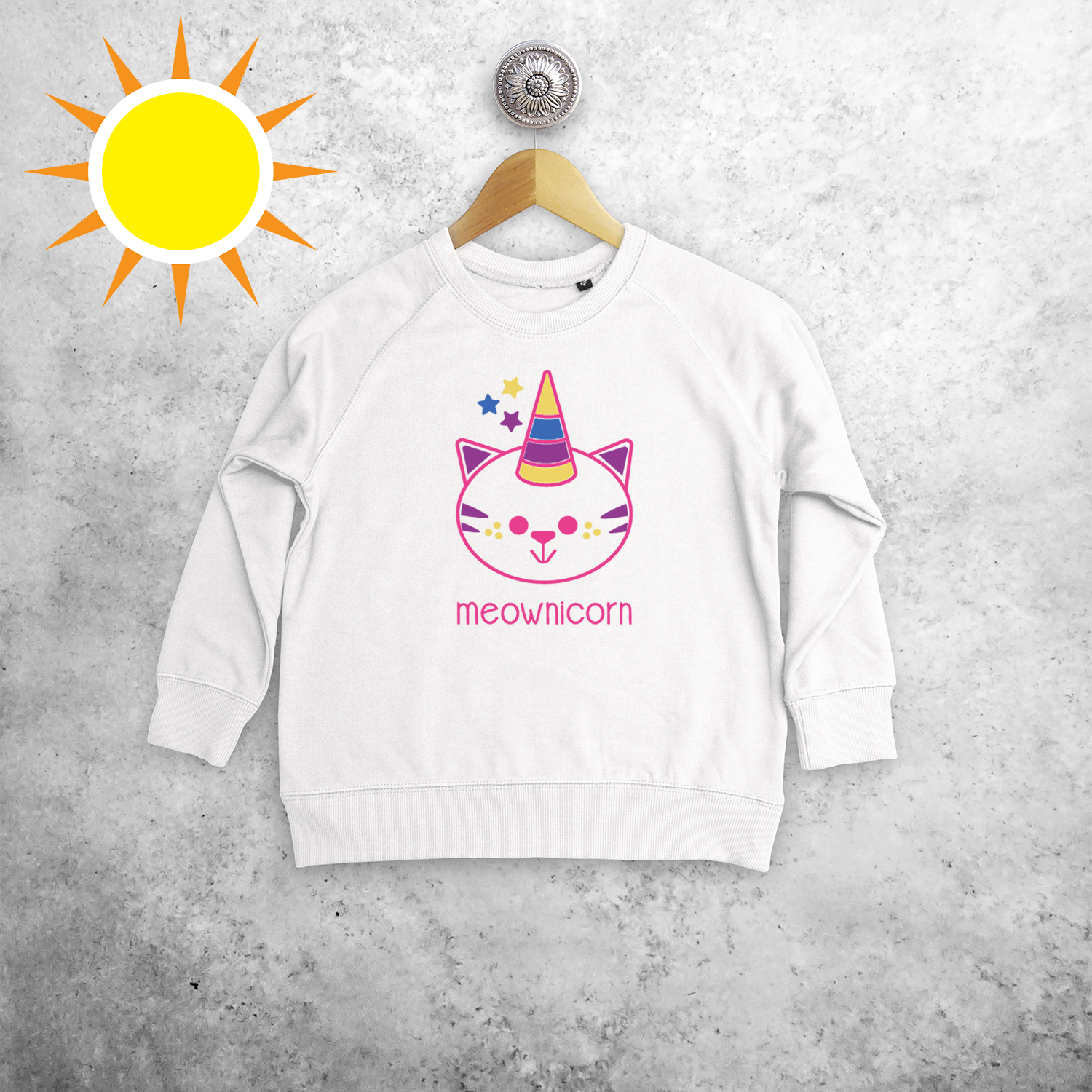 'Meownicorn' magic kids sweater