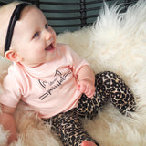 'Little miss purrrfect' baby shortsleeve shirt