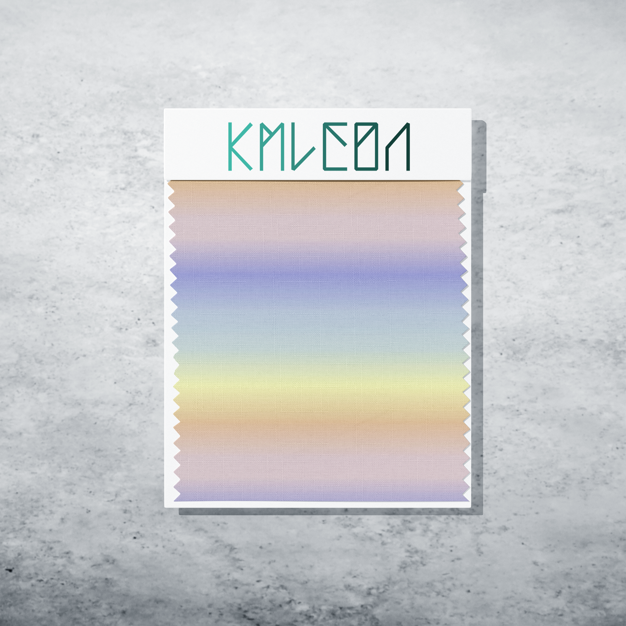 Pastel gradient fabric