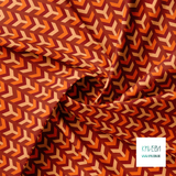 Beige, orange and brown arrows fabric