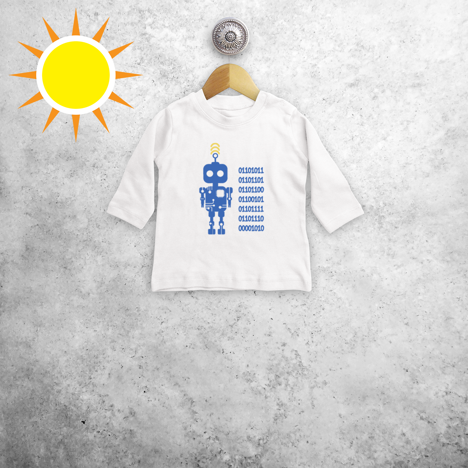 Robot magic baby longsleeve shirt