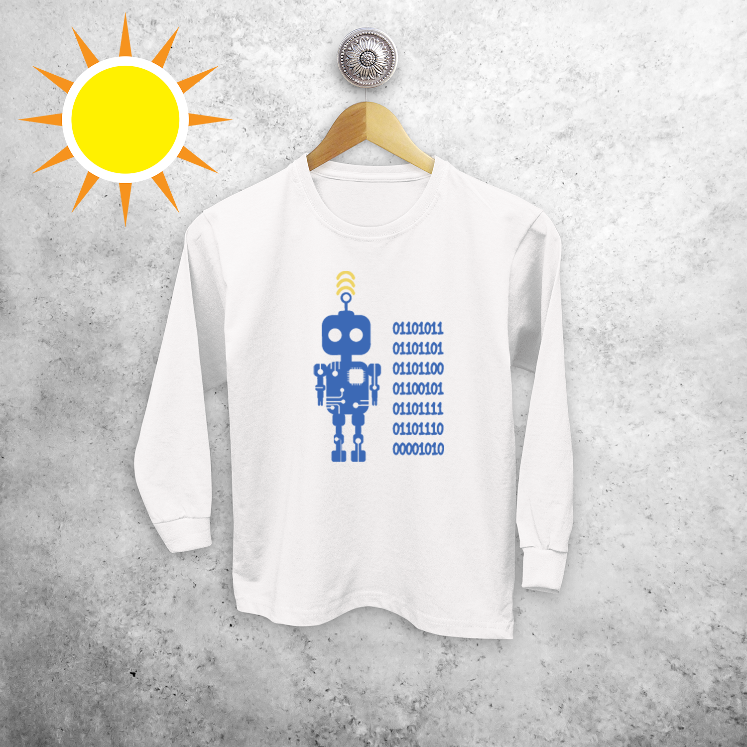 Robot magic kids longsleeve shirt