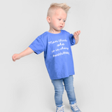 'Mom thinks she is in charge' kids shortsleeve shirt