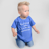 'Mom thinks she is in charge' kids shortsleeve shirt