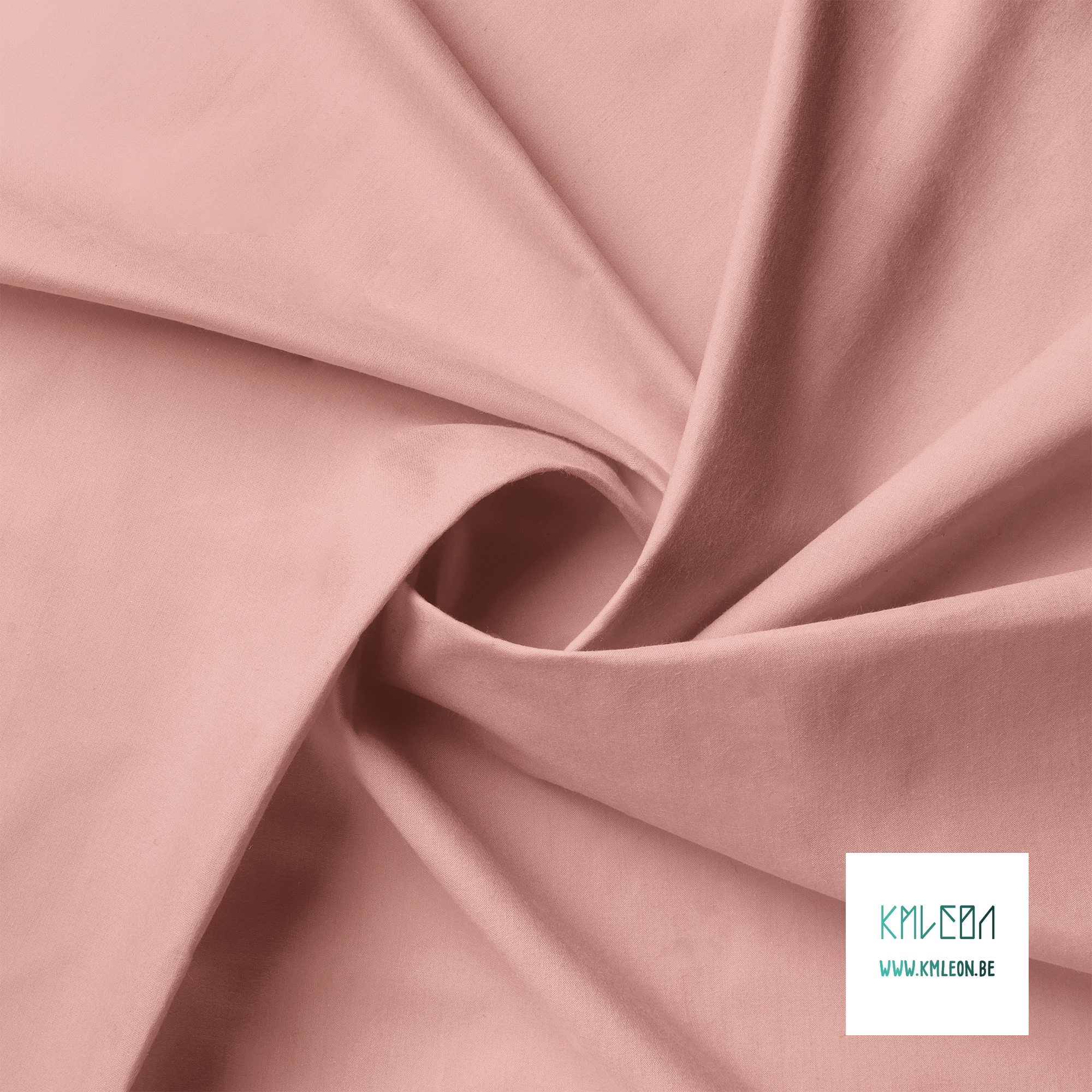 Solid salmon blush fabric