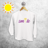 'Smile' magic kids longsleeve shirt