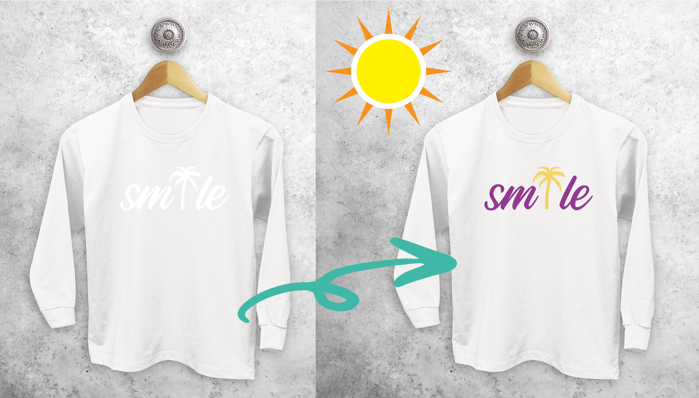 'Smile' magic kids longsleeve shirt