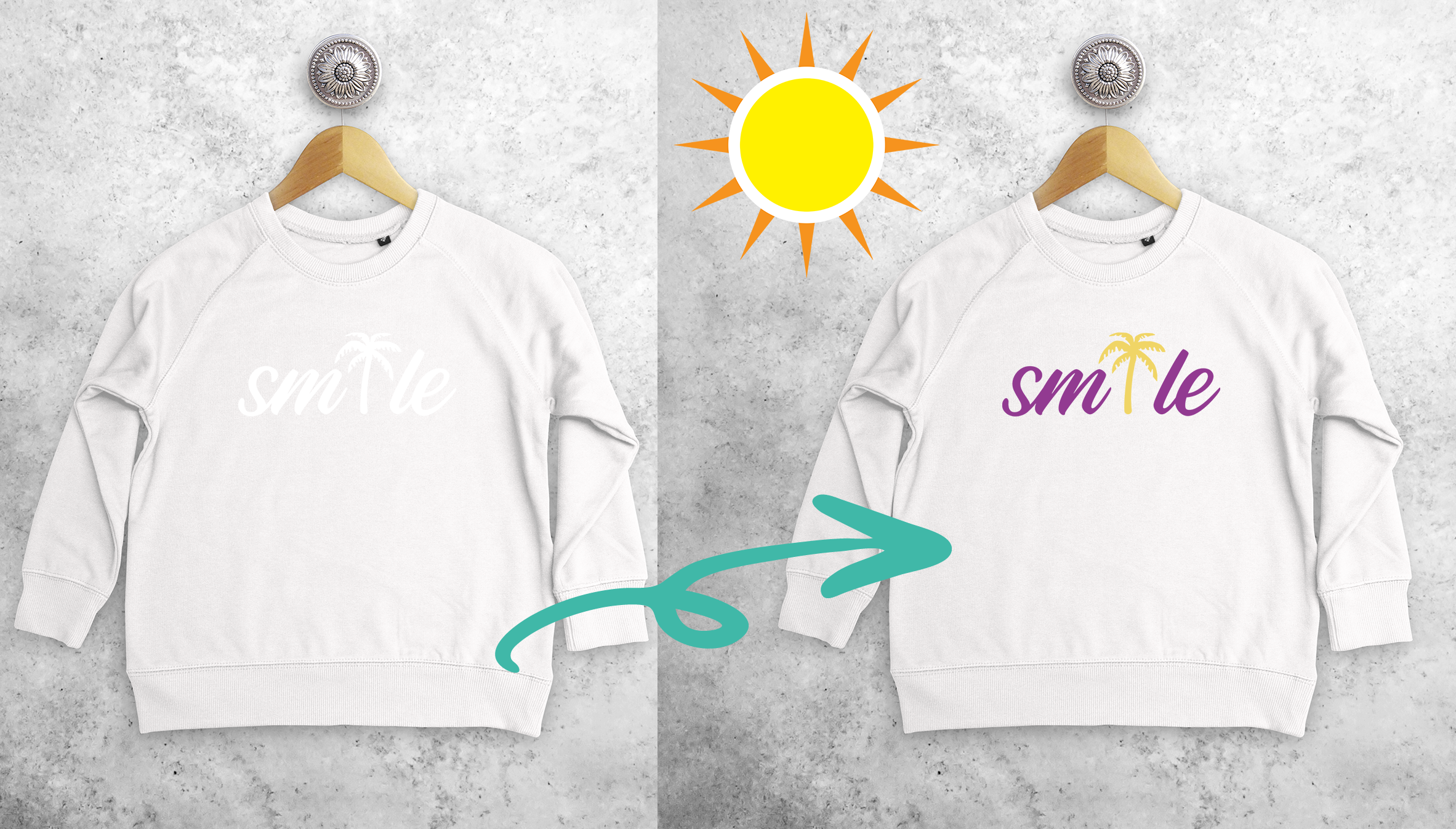 'Smile' magic kids sweater