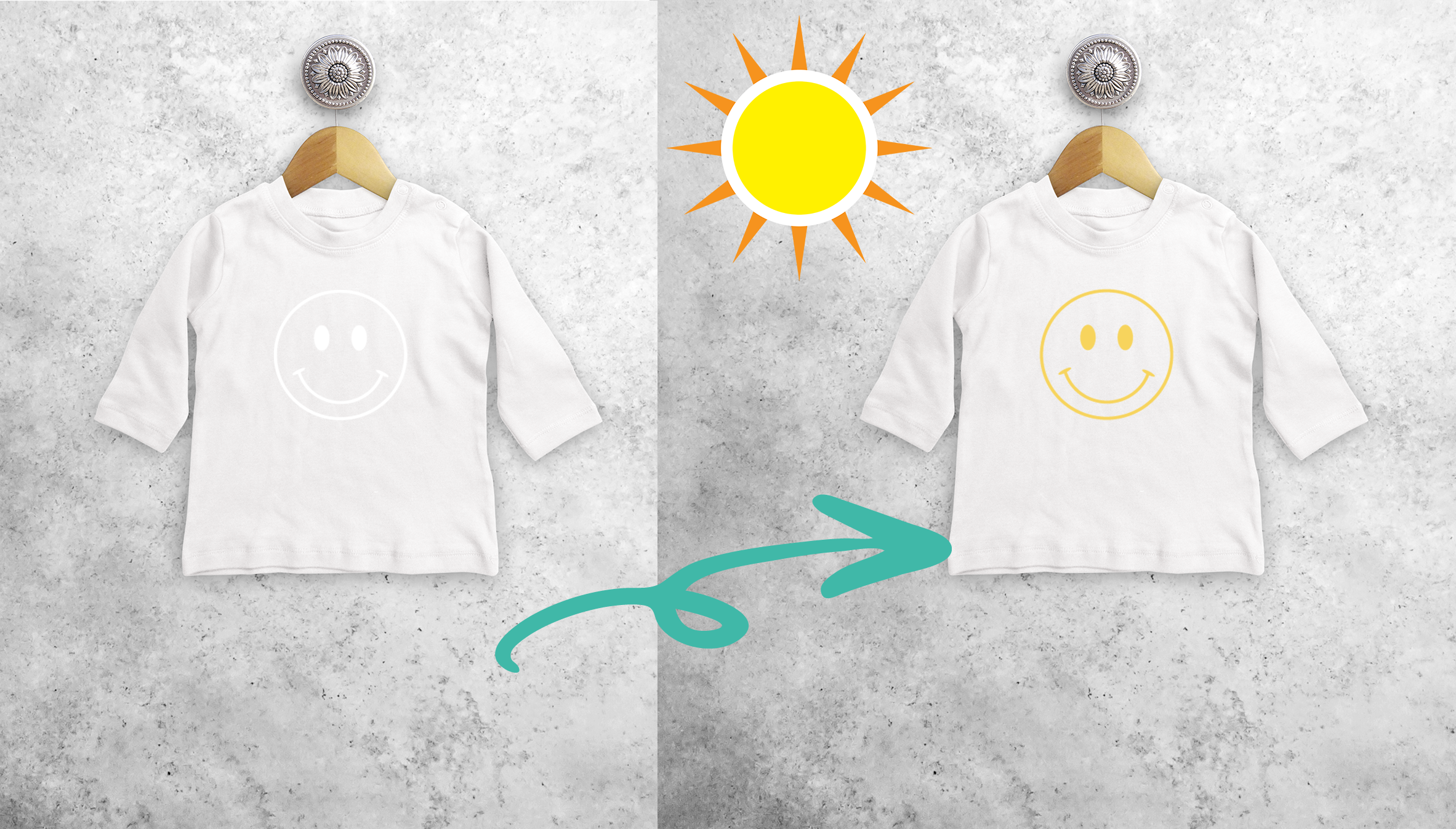 Smiley magic baby longsleeve shirt