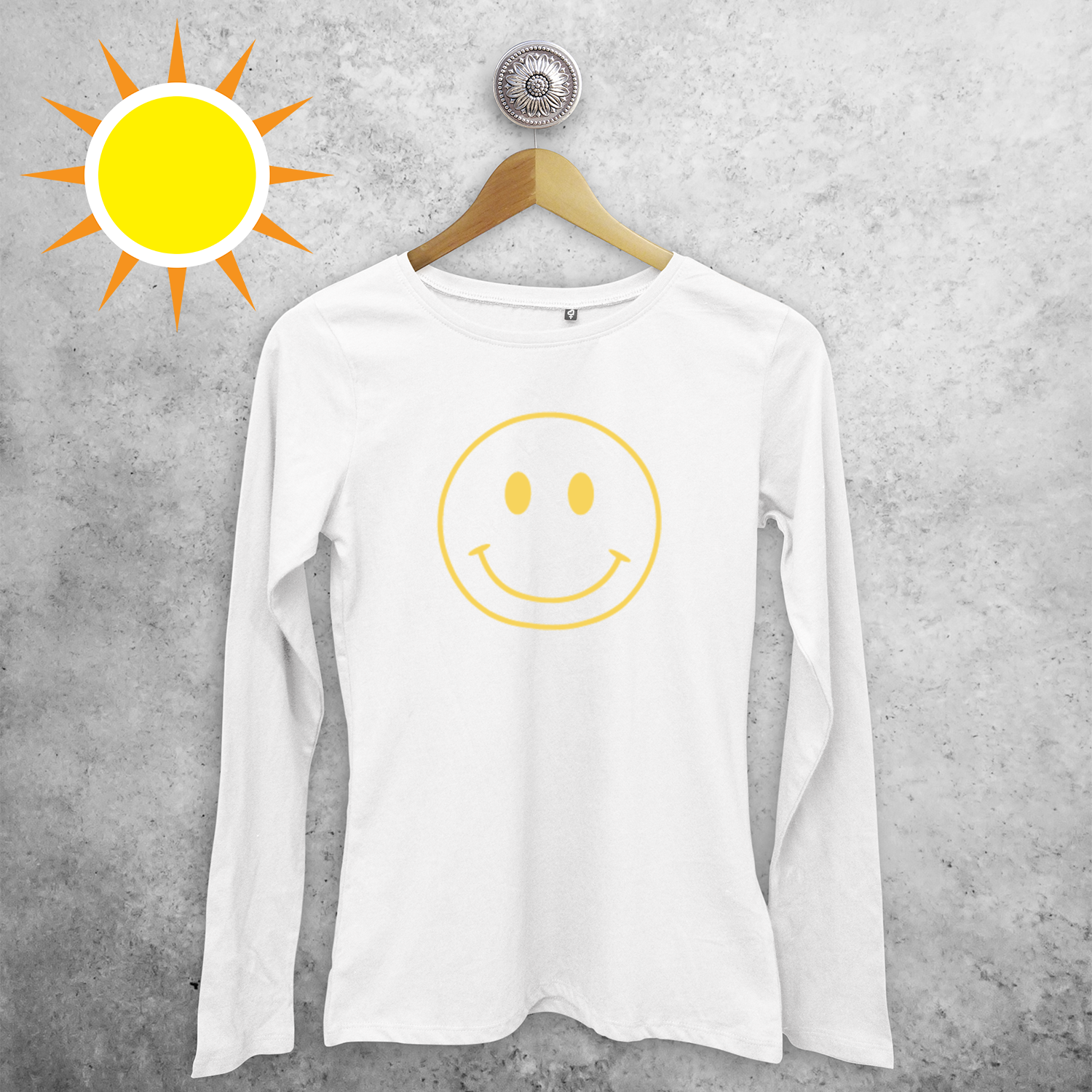 Smiley magic adult longsleeve shirt