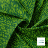 Green tiger stripes fabric