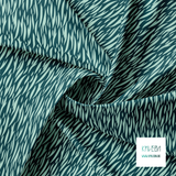 Green tiger stripes fabric