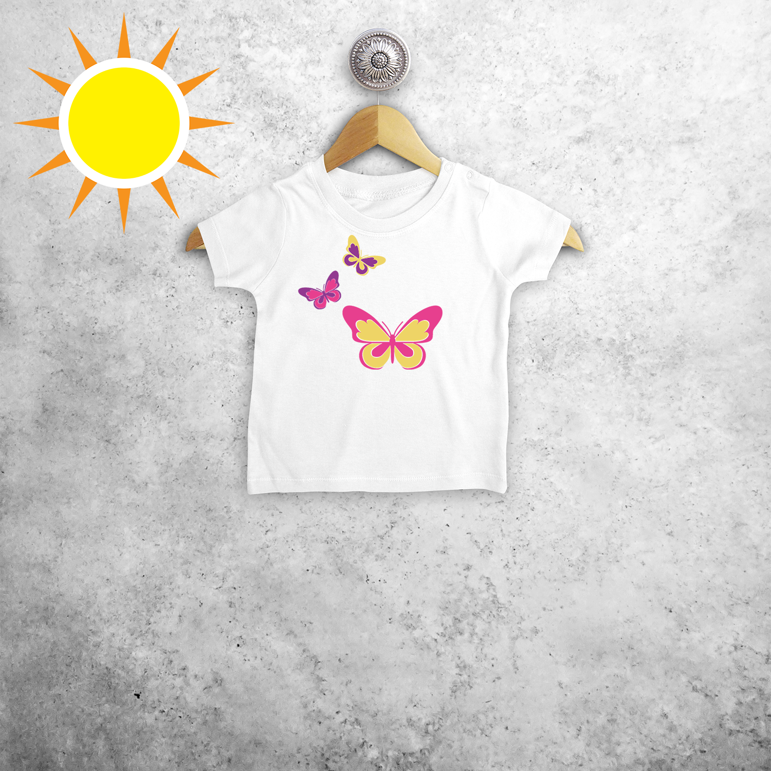 Butterflies magic baby shortsleeve shirt