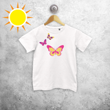 Butterflies magic kids shortsleeve shirt