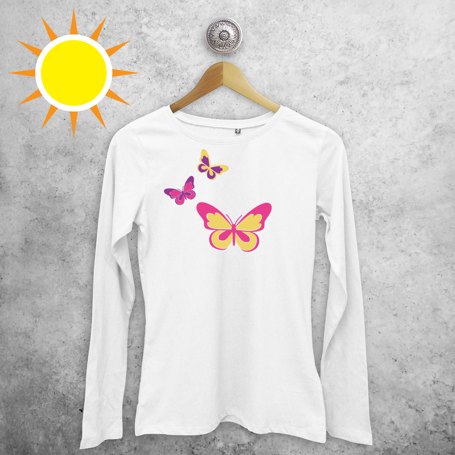 Butterflies magic adult longsleeve shirt