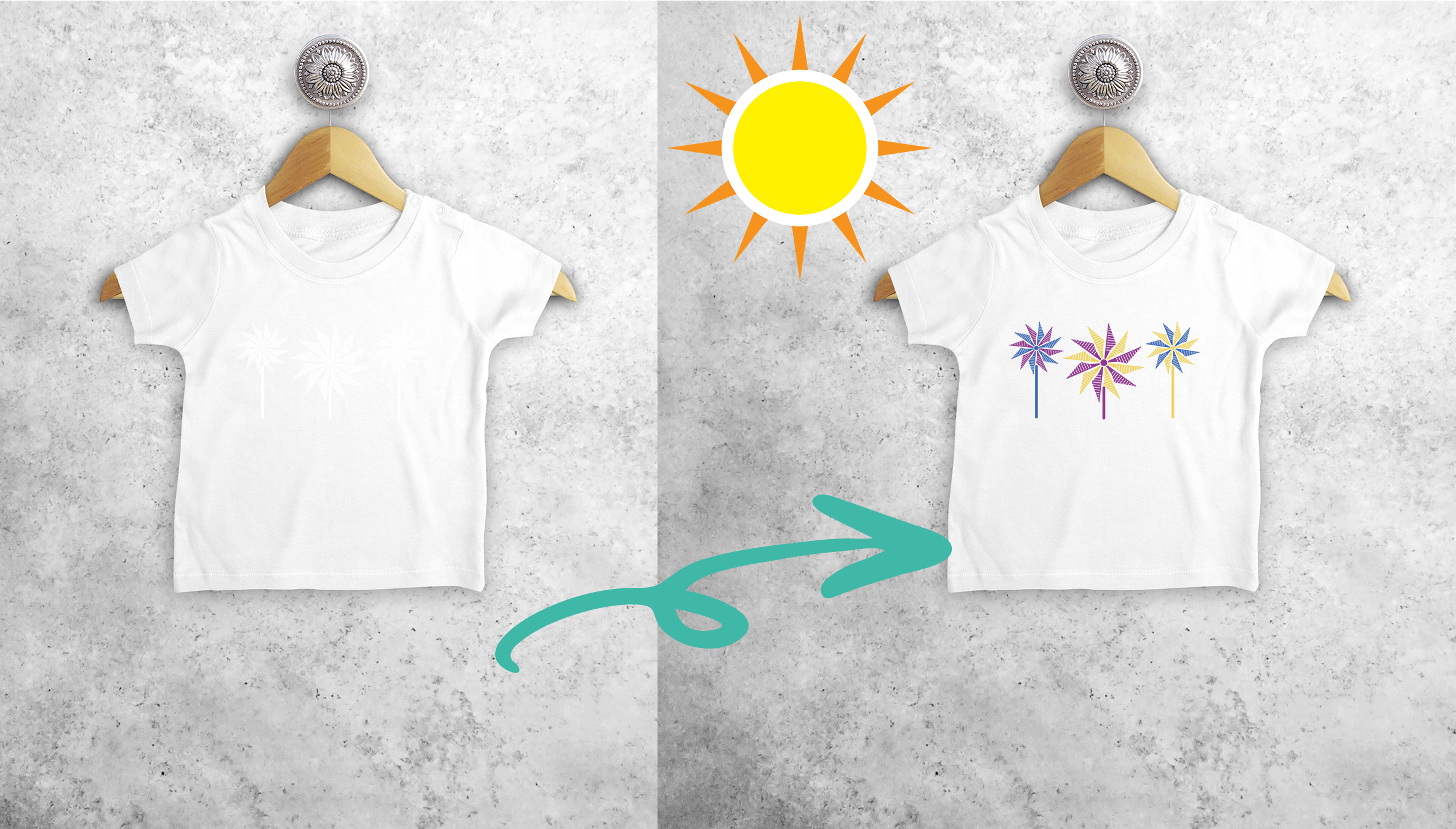 Pinwheels magic baby shortsleeve shirt