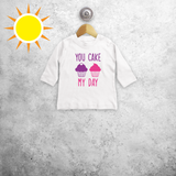 'You cake my day' magic baby longsleeve shirt