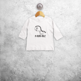 'A-roar-able' baby longsleeve shirt