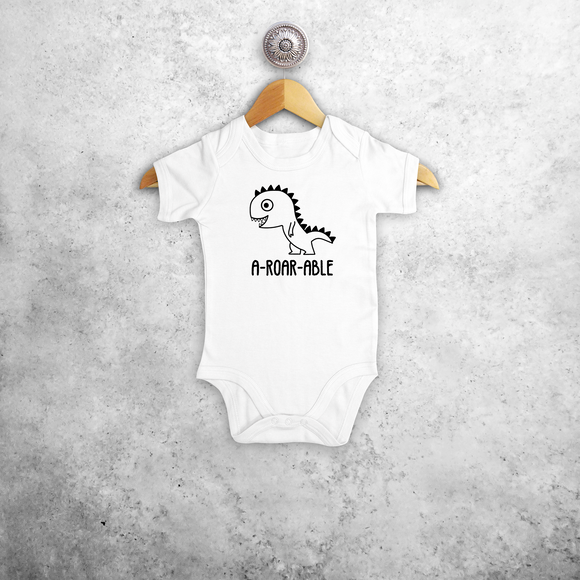 'A-roar-able' baby shortsleeve bodysuit