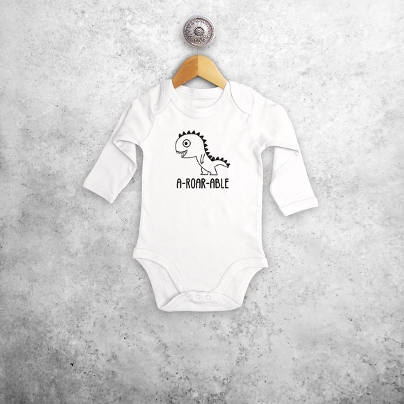 'A-roar-able' baby longsleeve bodysuit