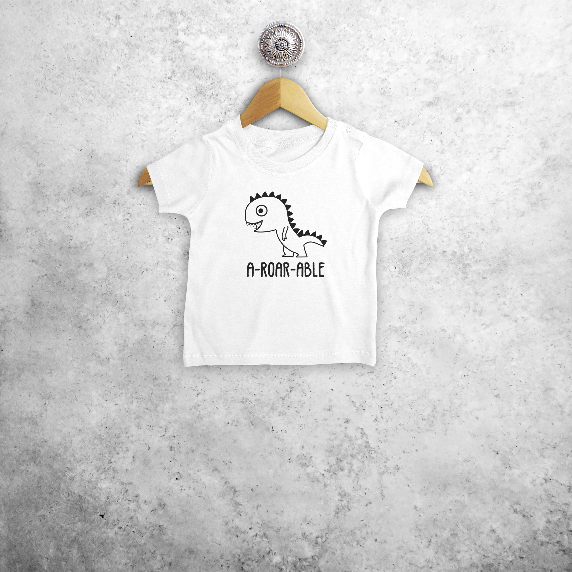 'A-roar-able' baby shortsleeve shirt