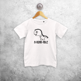 'A-roar-able' kids shortsleeve shirt