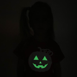 Pumpkin glow in the dark kids shortsleeve shirt