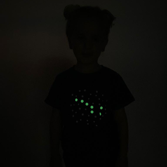 Little bear glow in the dark kids shortsleeve shirt