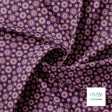 Retro octagons in purple and pink fabric