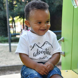 'Adventure awaits' baby shortsleeve shirt