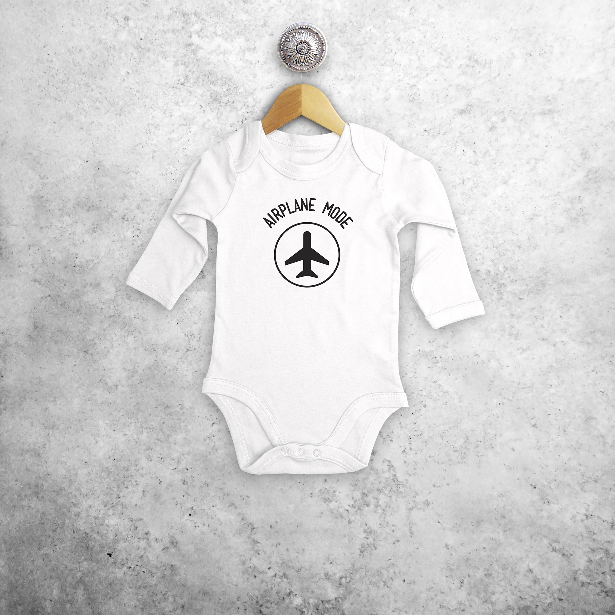 'Airplane mode' baby longsleeve bodysuit