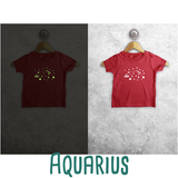 Star sign glow in the dark baby shortsleeve shirt