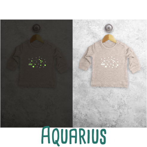 Star sign glow in the dark baby sweater