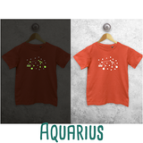 Star sign glow in the dark kids shortsleeve shirt