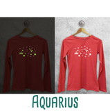 Star sign glow in the dark adult longsleeve shirt