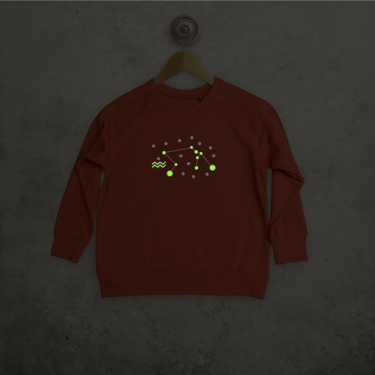 Star sign glow in the dark kids sweater