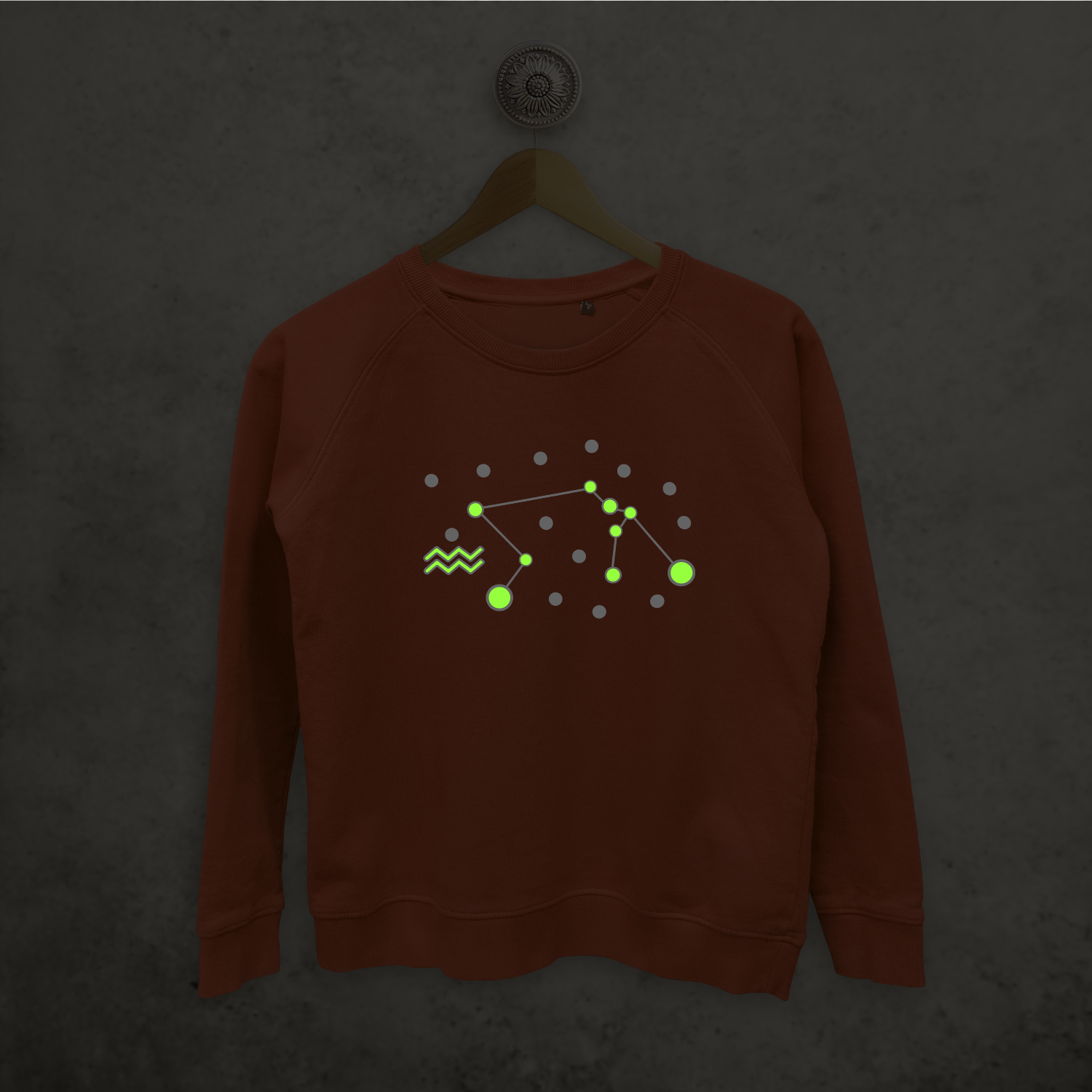 Star sign glow in the dark sweater