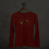 Star sign glow in the dark adult longsleeve shirt