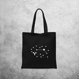 Star sign glow in the dark tote bag