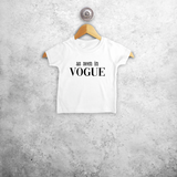 'As seen in Vogue' baby shortsleeve shirt