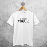 'As seen in Vogue' adult shirt