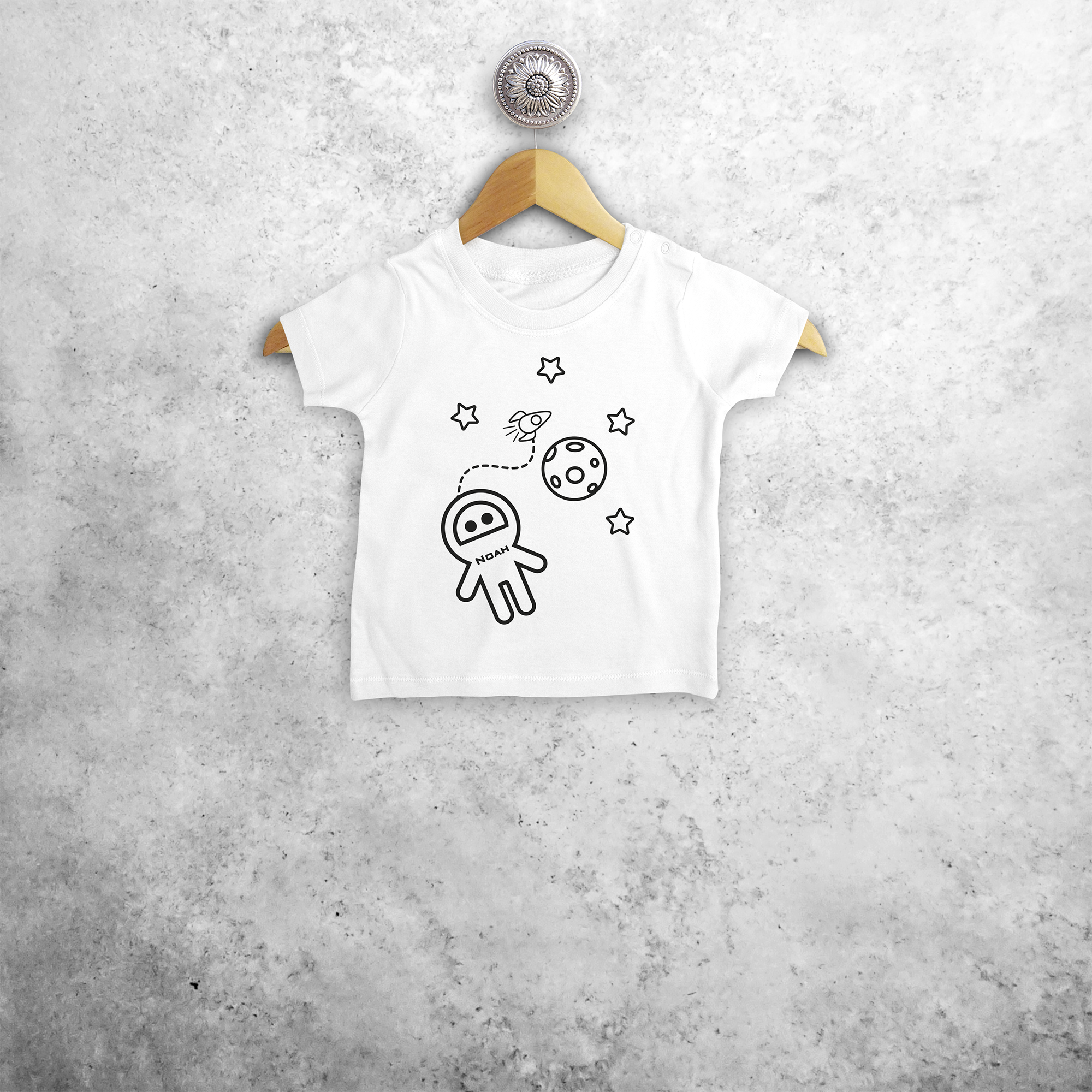 Astronaut baby shortsleeve shirt